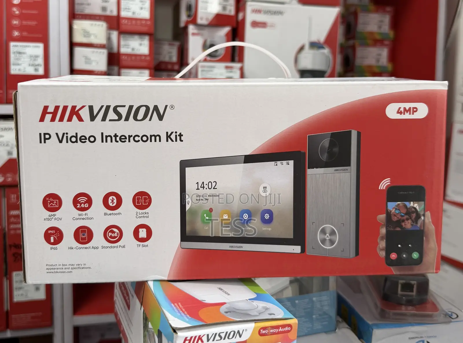 Hikvision Ip Video Intercom Kit 4mp With Poe Switch 4 Ports Kis611-S