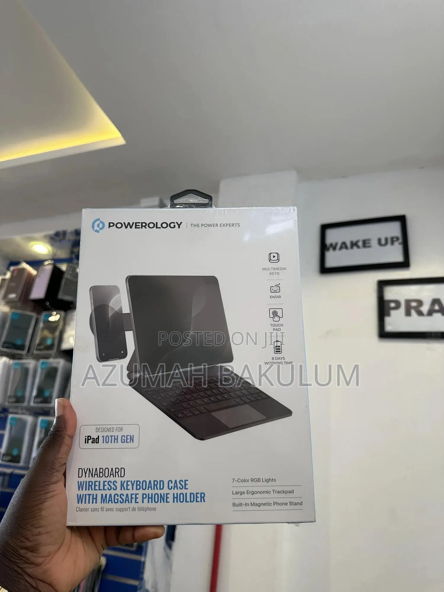 iPad 10th Gen/11(A16,2025)Wireless Keyboard With Magsafe Phoneholder