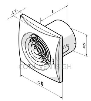 Vent 100 Quiet T Axial Low Noise, Energy Saving Extract Fans