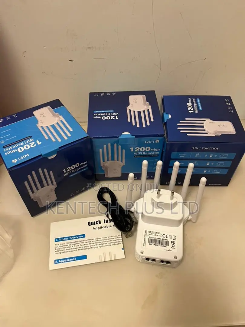 1200mbps 6 Anatenna Dual Band Wifi Rang Extender