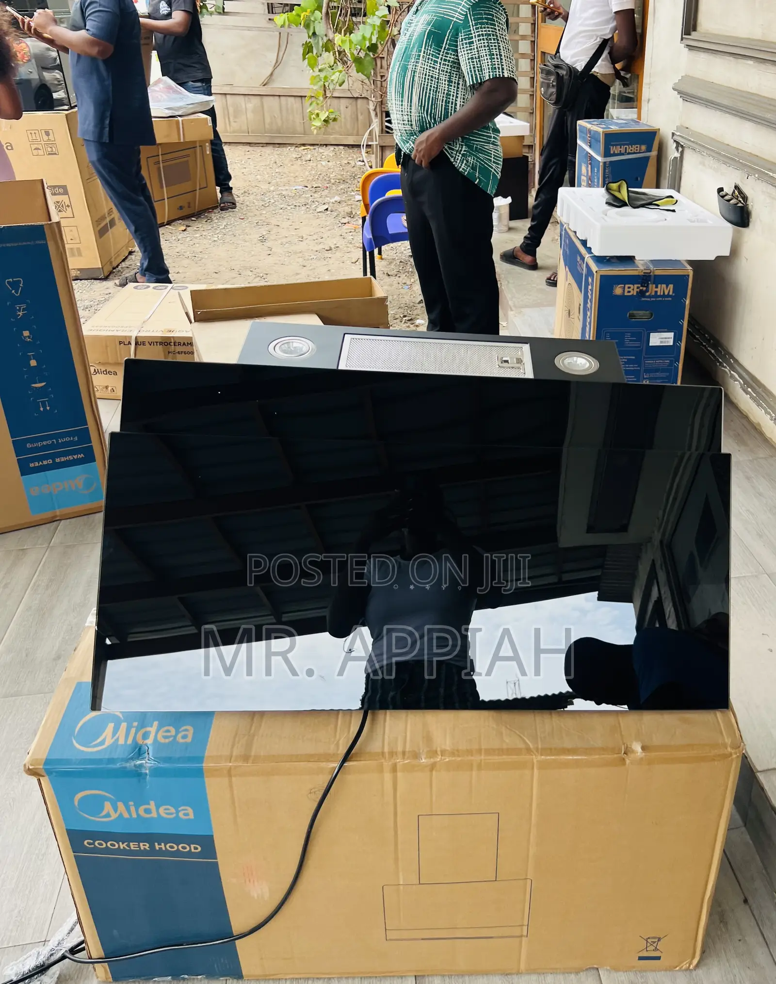 Original Midea 90j72-B Tempered Glass Built in Hob(Black) 