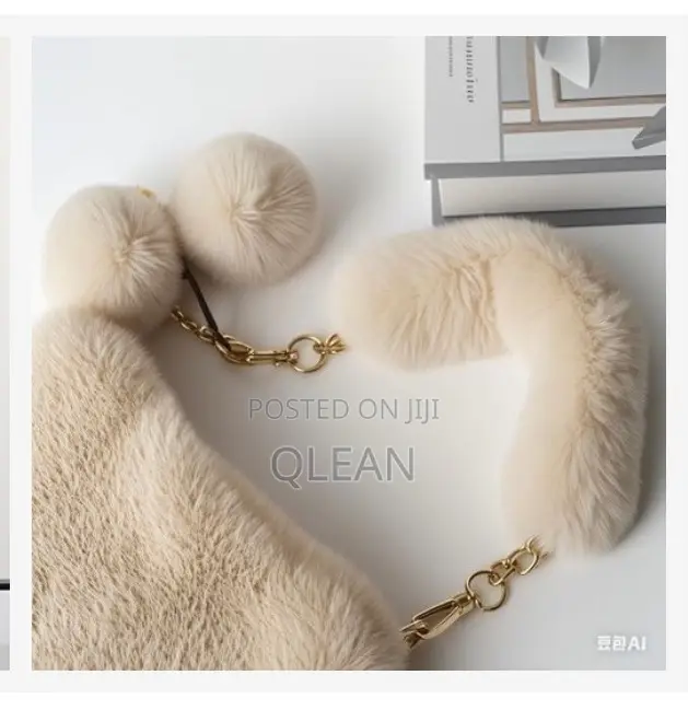 Fluffy Heart Mini Crossbody Purse