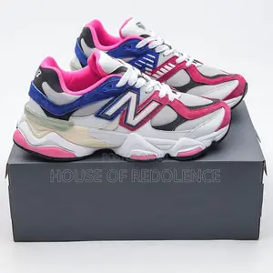 New Balance 9060 White Pink Blue Sneakers