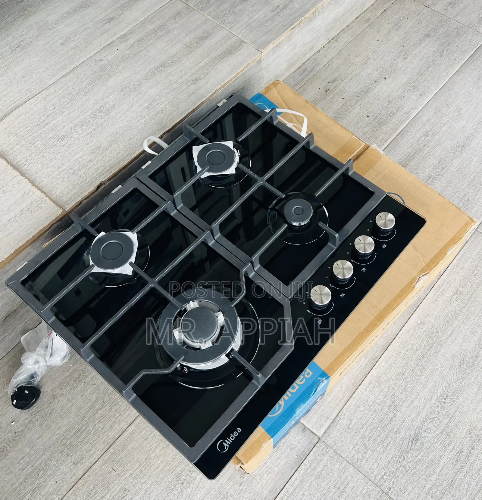 Original Midea 60gj084 4 Gas Built in Tempered Glass Hob 