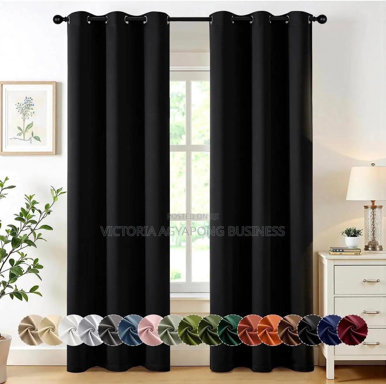 Color Combination Curtains Each Pairs