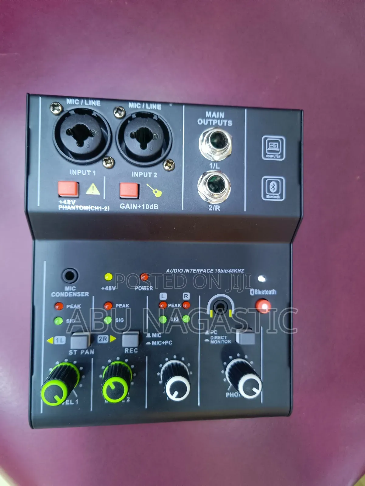 Audio Mixer Sound Card 2 Channel