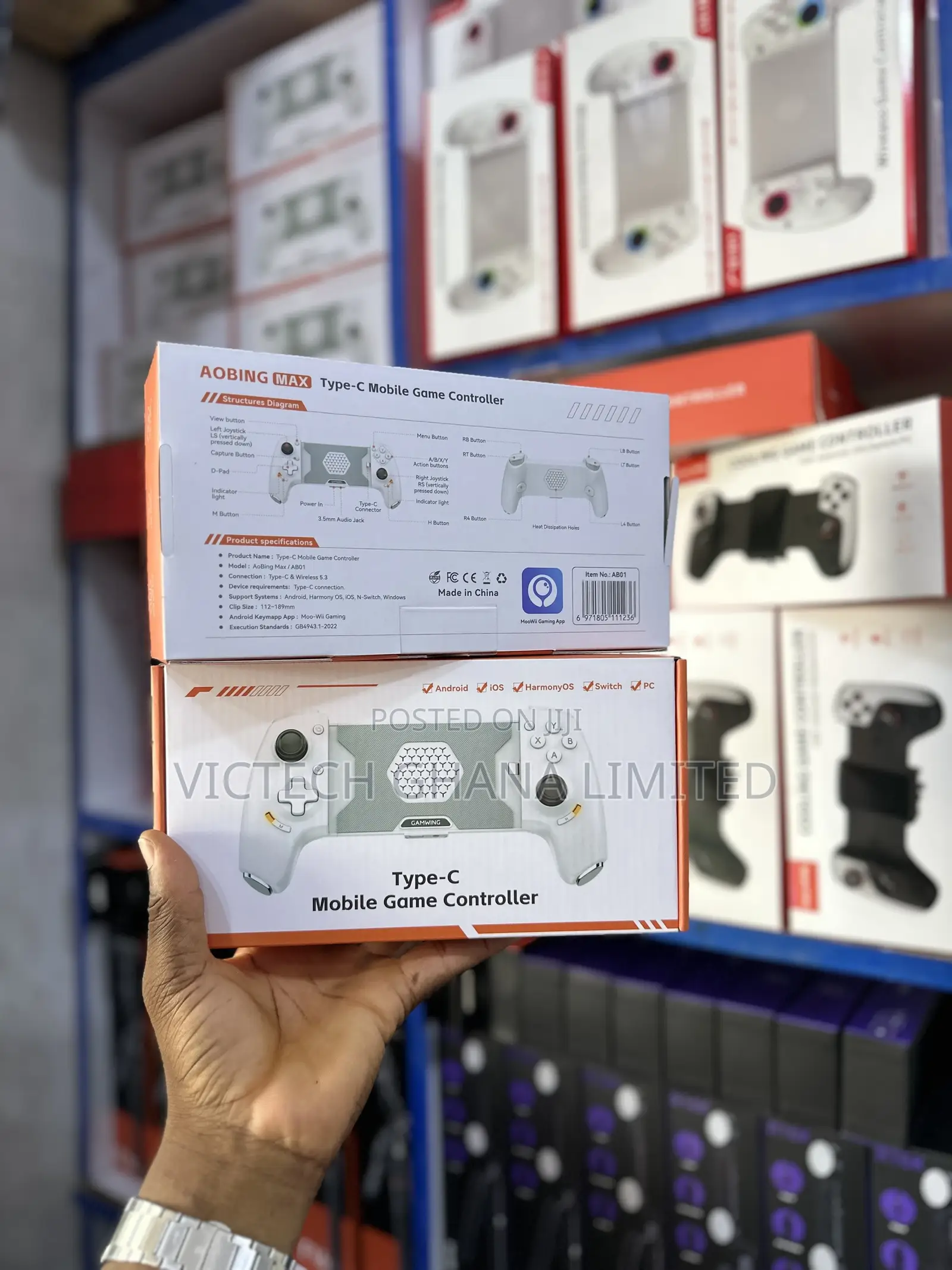 Type-C Mobile Game Controller