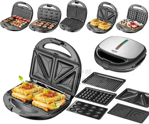 Sokany 6-in-1 Sandwich Maker–Grill,Waffle More