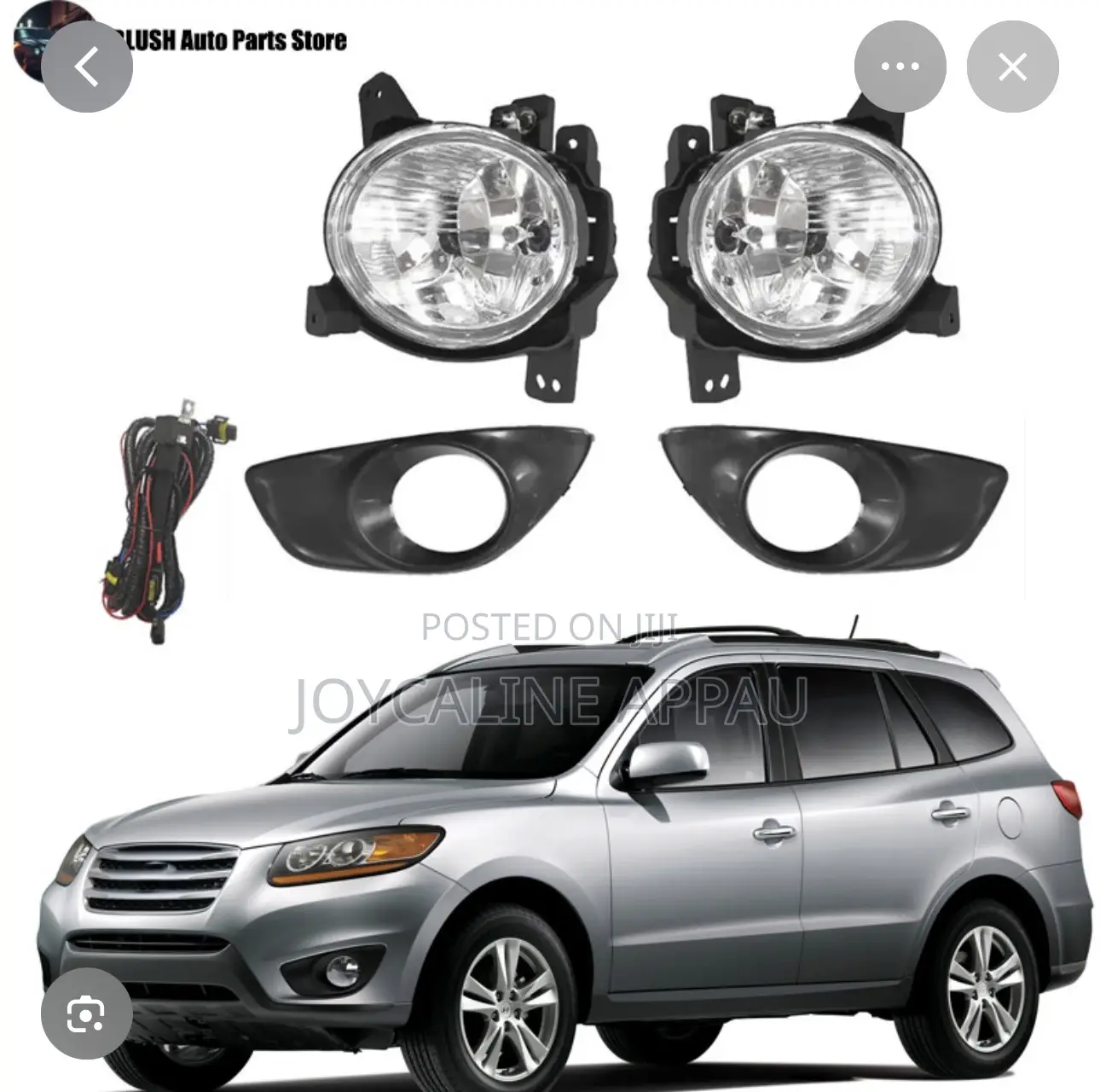 Hyundai Santa Fe Fog Light and Cover 2010 to 2012