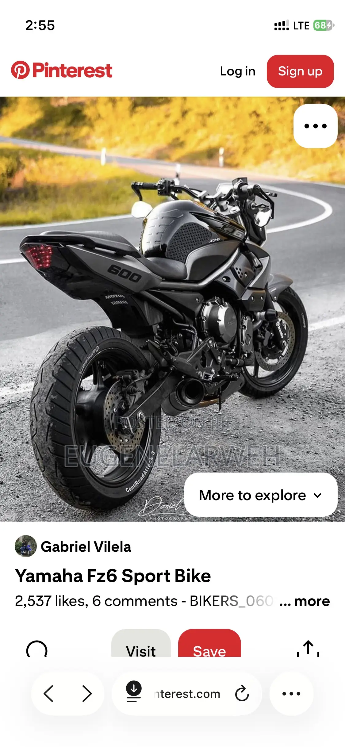 Yamaha FZ6 2015 Black