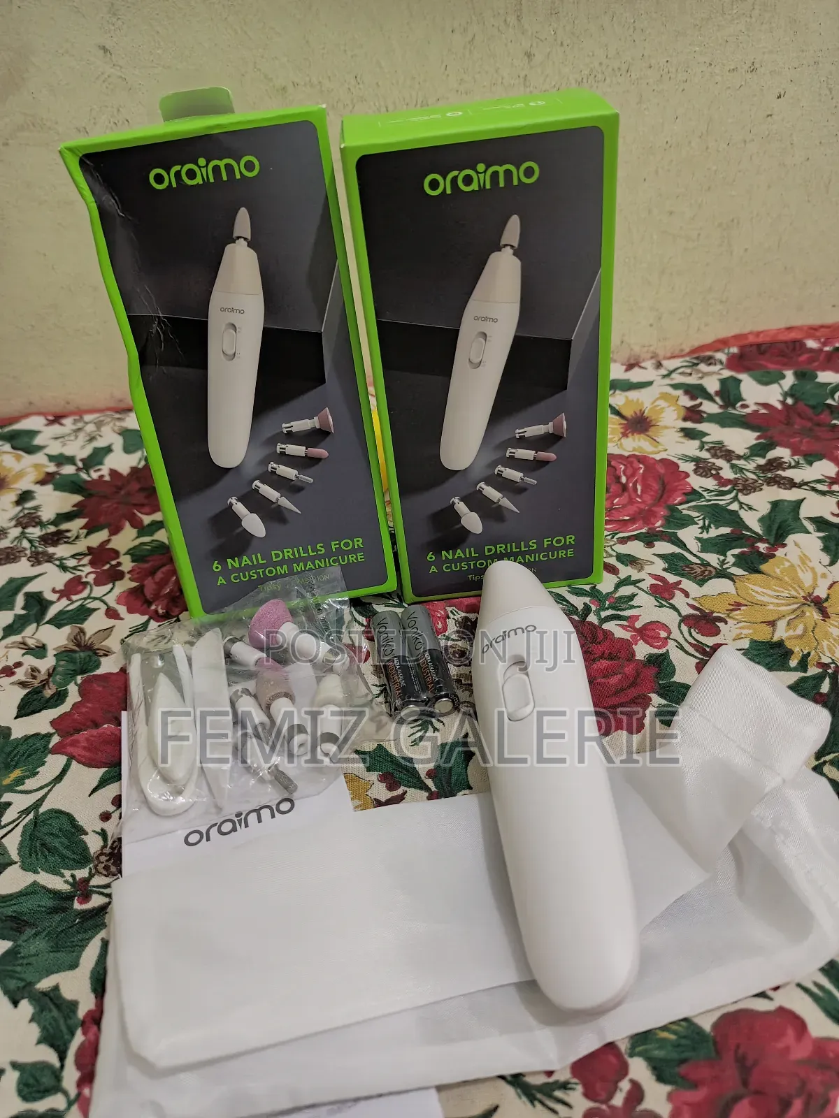 Oraimo Tipsy 6 Nail Drills 2-Speed Dual Rotation Manicure Set