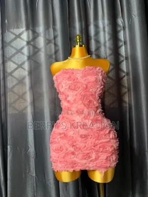 3d Floral Beautiful Party Dress