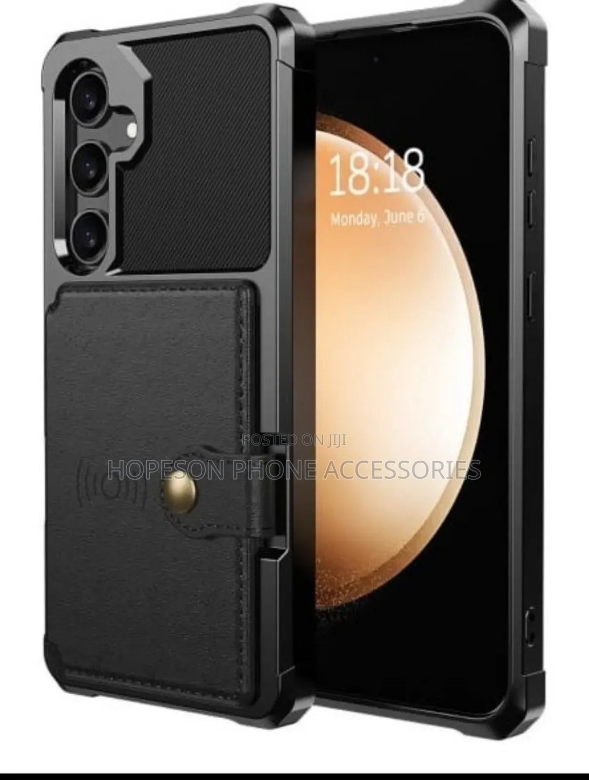 High Quality Shookproof Case With Magnetic Wallet Card Holder- Samsung