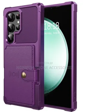 High Quality Shookproof Case With Magnetic Wallet Card Holder- Samsung