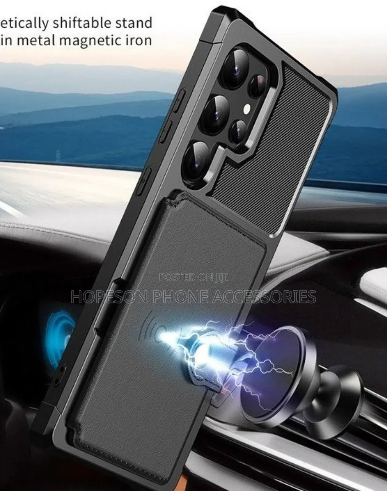 High Quality Shookproof Case With Magnetic Wallet Card Holder- Samsung