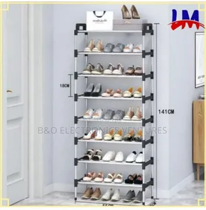 Lm 8 Tier Multifunctional Freestanding Shoe Rack