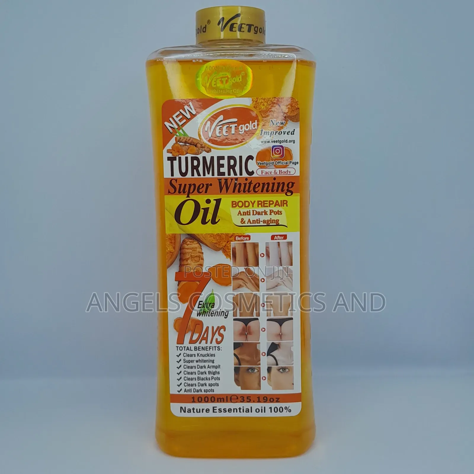 Veet Gold Tumeric Oil 200ml And 1000ml