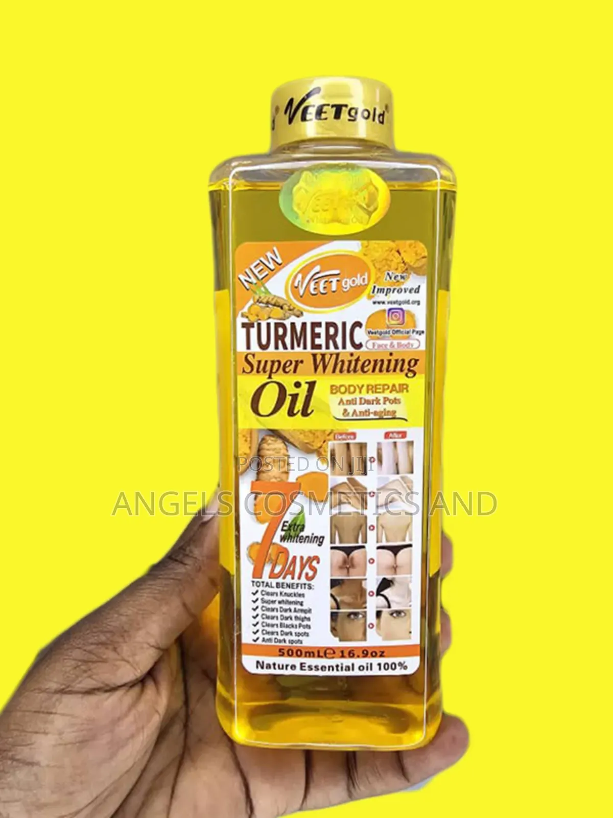 Veet Gold Tumeric Oil 200ml And 1000ml