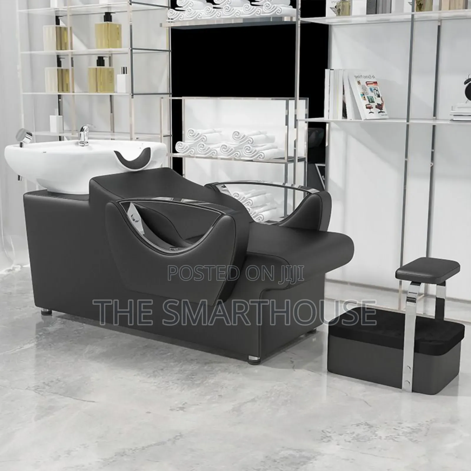 Executive Salon Shampoo Chair With Basin And Stool