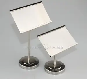 Metal Buffet Label Rack Food Display Stand Stainless Steel
