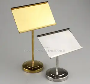 Metal Buffet Label Rack Food Display Stand Stainless Steel