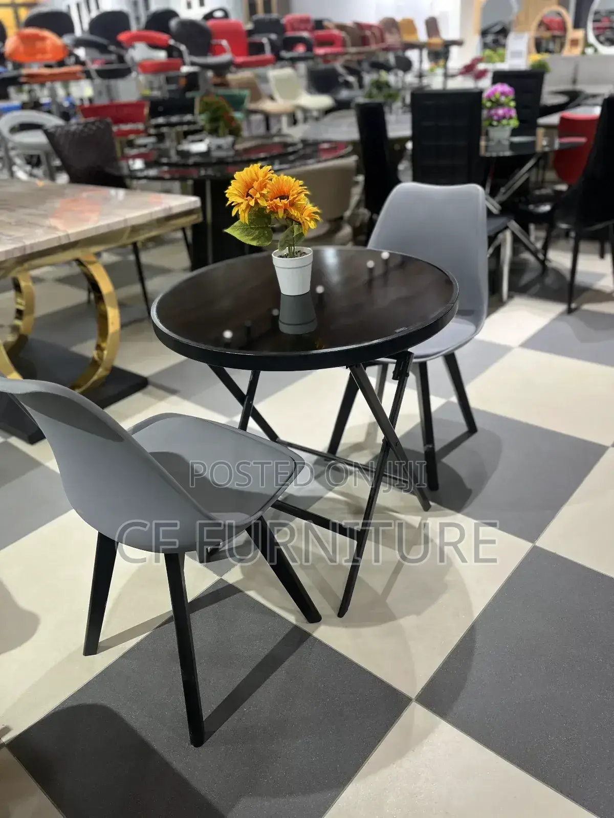 Modern 2 Chair Dining Set
