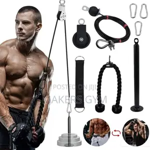 Pulley System|Adjustable 2m Rope|Lat Pull Down