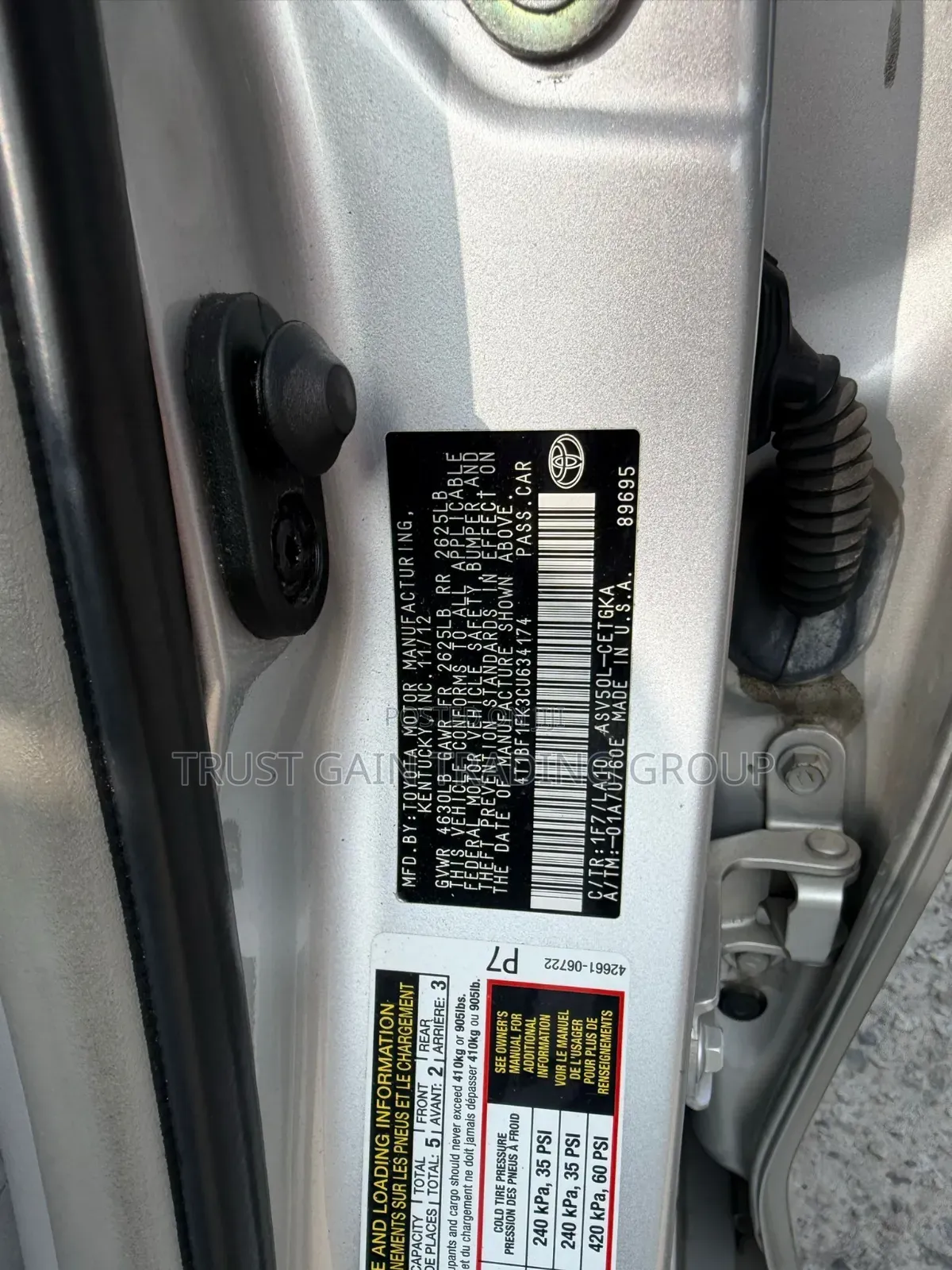 Toyota Camry 2013 Silver
