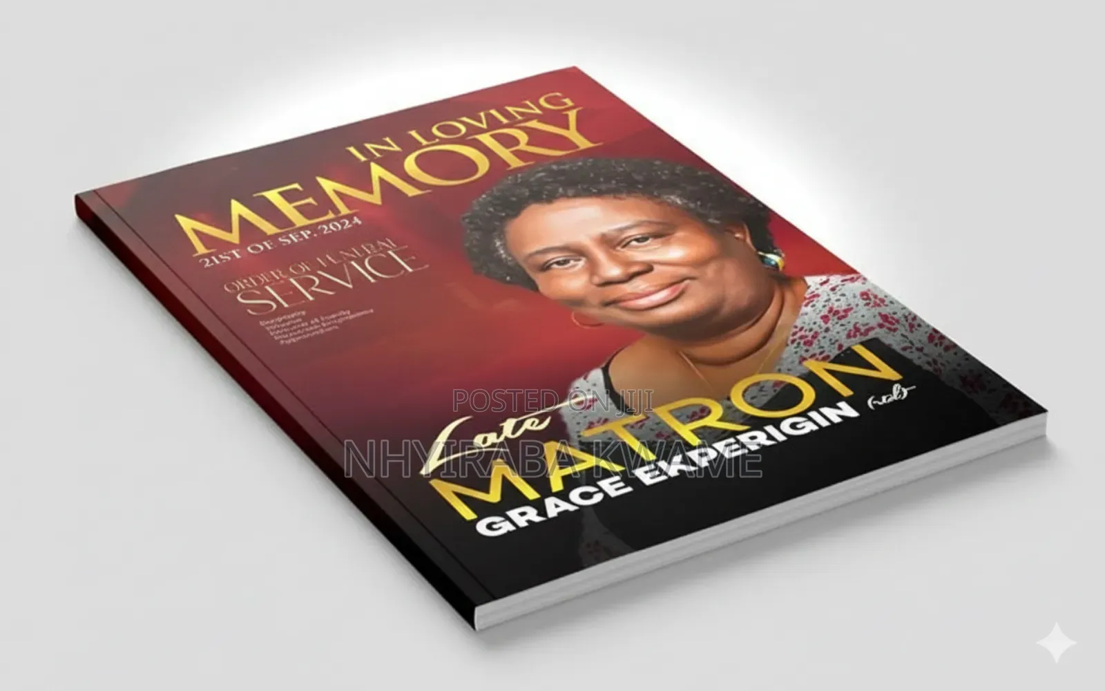 Funeral Posters/Brochure/Receipts