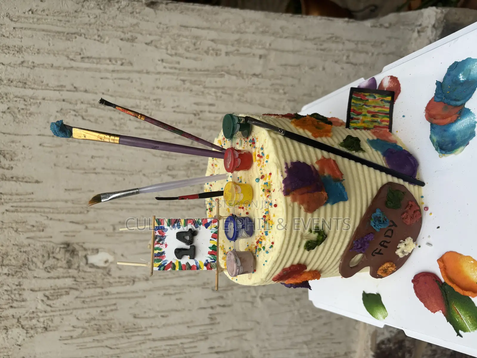 Artist Theme Cake