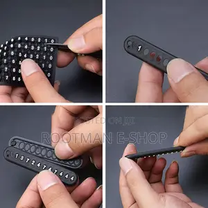 Oriti Car Keychain With Key Ring Anti-Lost Phone Number Plate Chain
