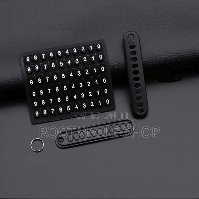 Oriti Car Keychain With Key Ring Anti-Lost Phone Number Plate Chain