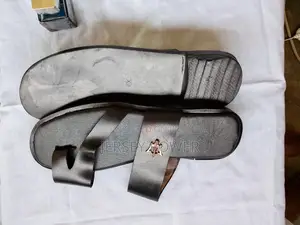 Leather Slippers (Black) for Men