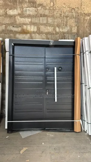 High Quality Full Metal Black Double Door Available in All Sizes