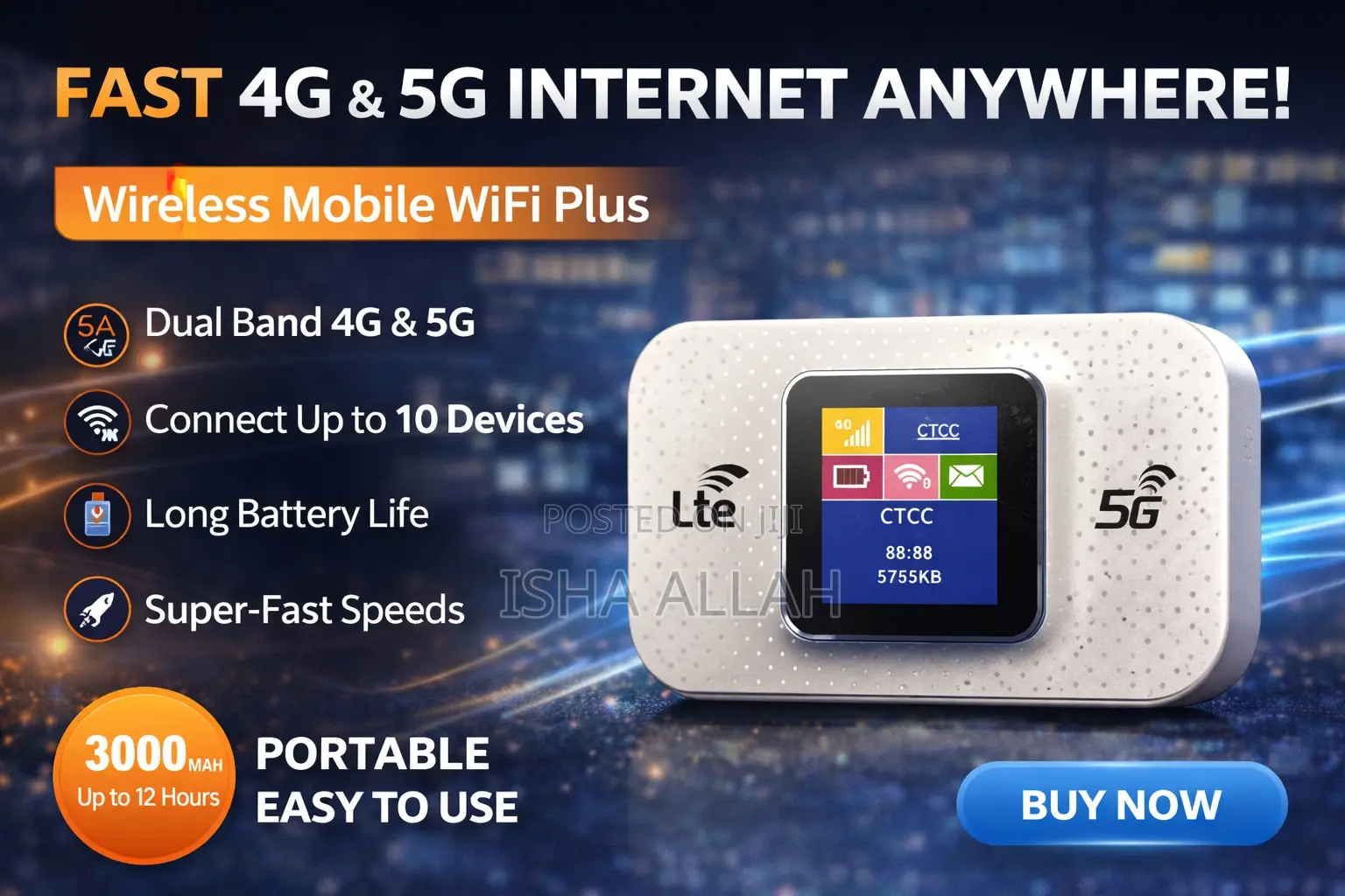 Pocketnet Pro 5g – Wireless Wifi Anywhere