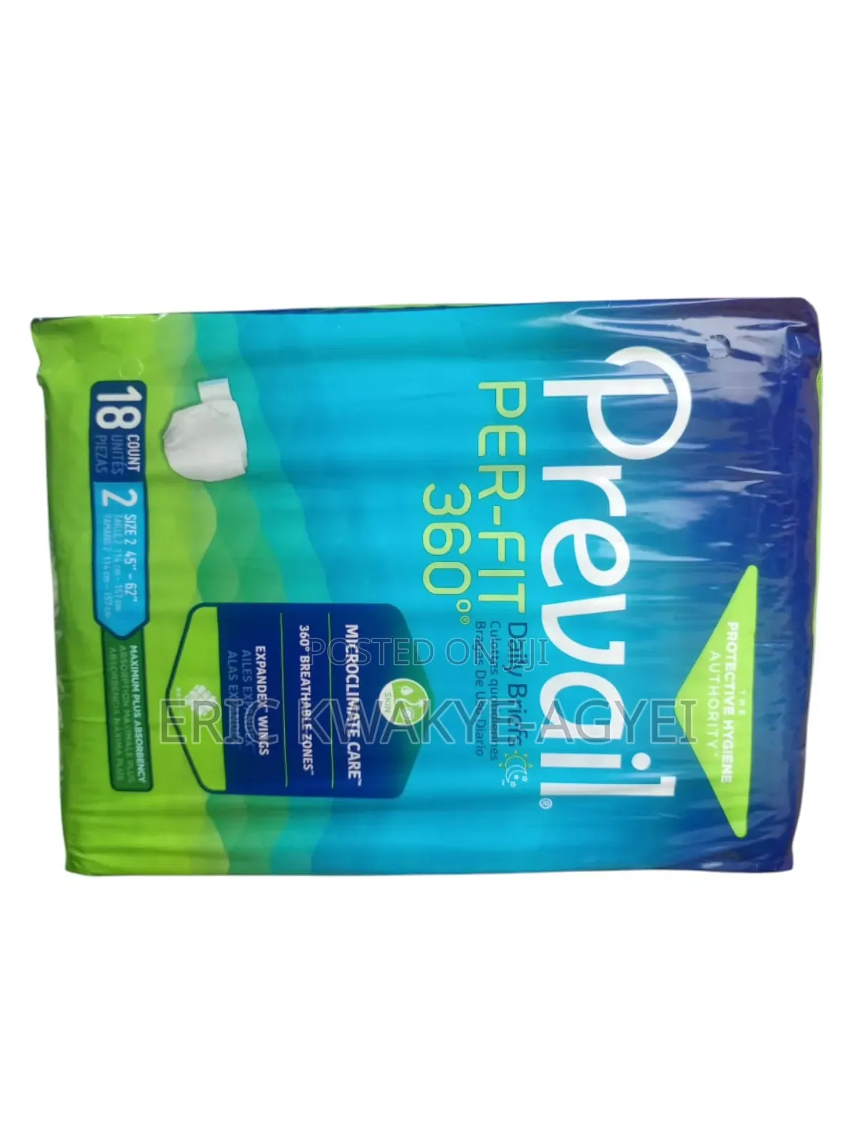 Prevail Per-Fit Maximum Plus Absorbency Incontinence Briefs,