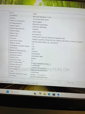 Laptop Lenovo ThinkPad L580 8GB Intel Core i5 SSD 256GB