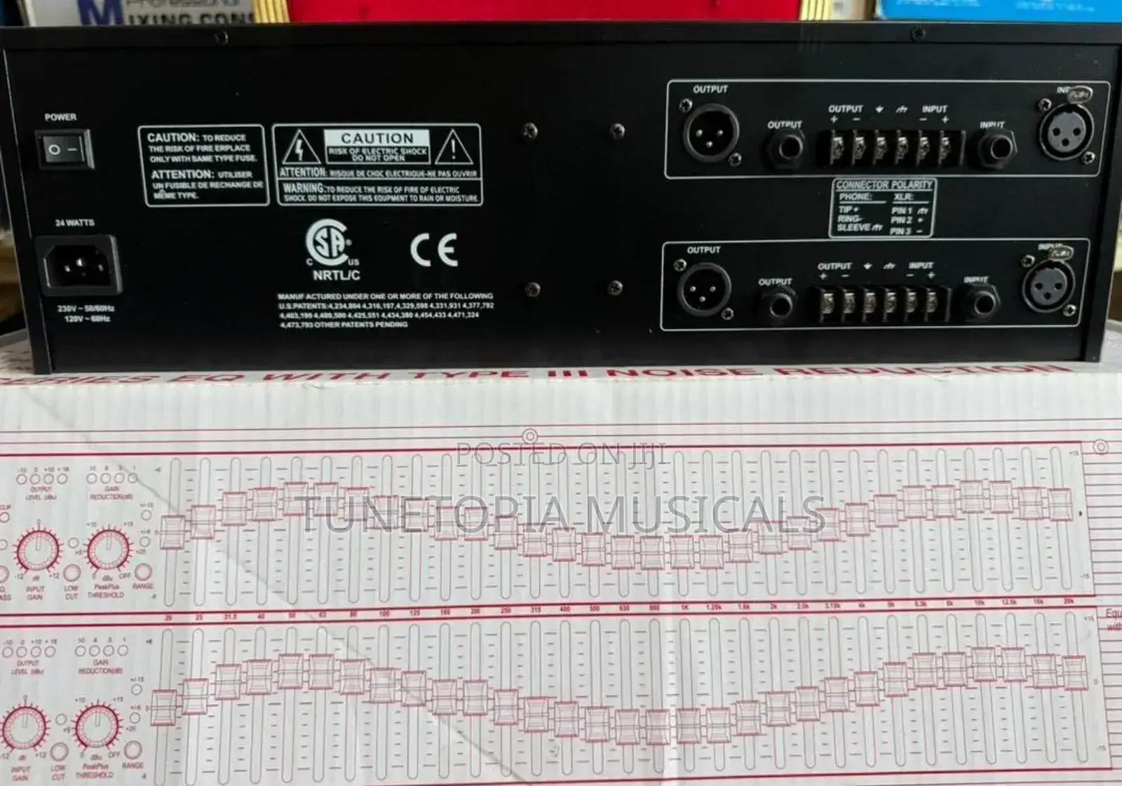 DBX 2231 Dual Channel 31-Band Graphic Equalizer/Limiter.