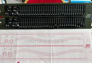 DBX 2231 Dual Channel 31-Band Graphic Equalizer/Limiter.