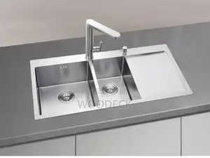 Stainless Steel Sink -One and Half Double Bowl