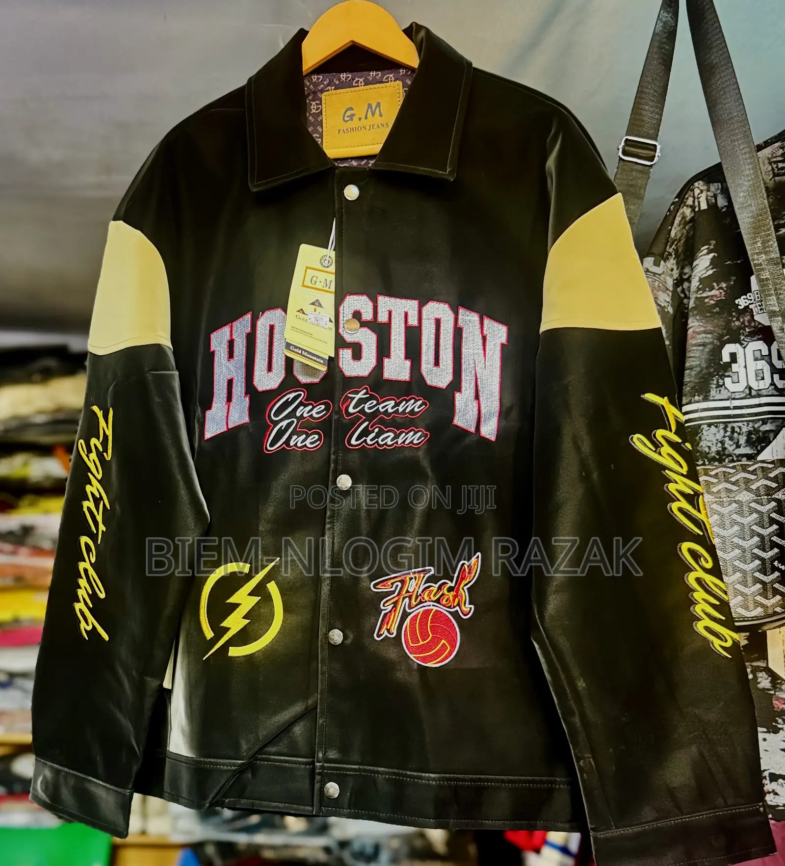 Top Notch Houston Traveling Leather Jacket Available in Stock
