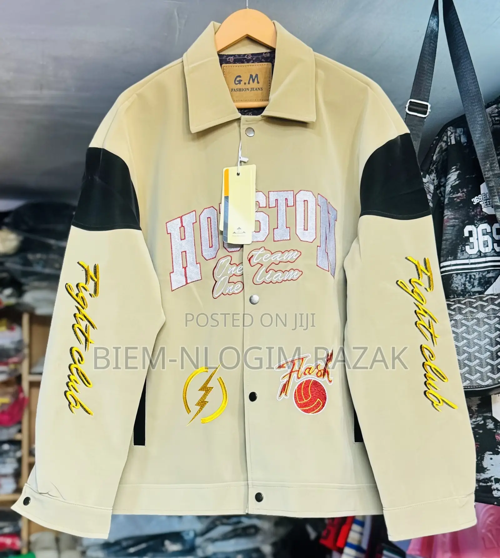Top Notch Houston Traveling Leather Jacket Available in Stock