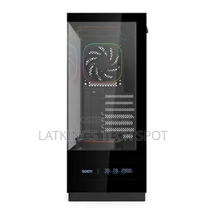 Soeyi Ch8n Case With 5 Argb Fans,Type C Digital Display