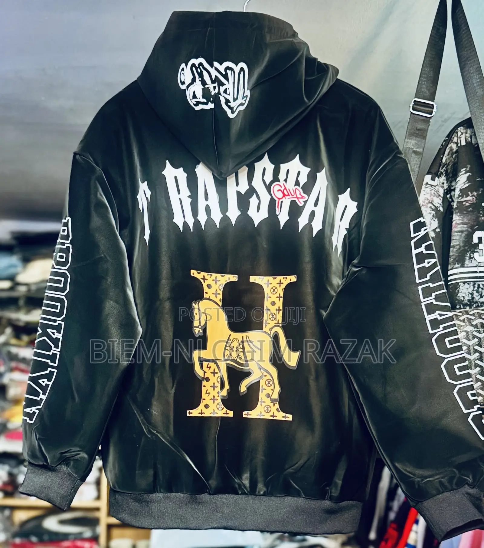 High Quality Trapstar Leather Hoodies Available in Stock