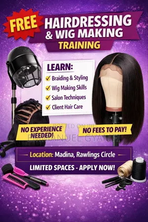 Free Hairdressing And Wig Making Training