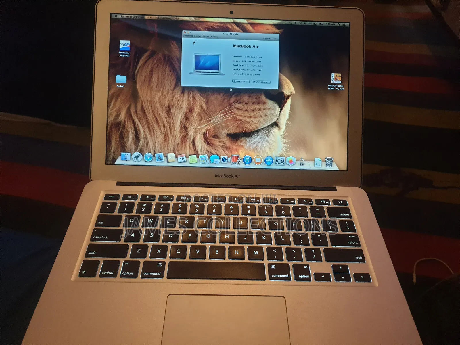 Laptop Apple MacBook Air 4GB Intel Core i5 SSD 128GB