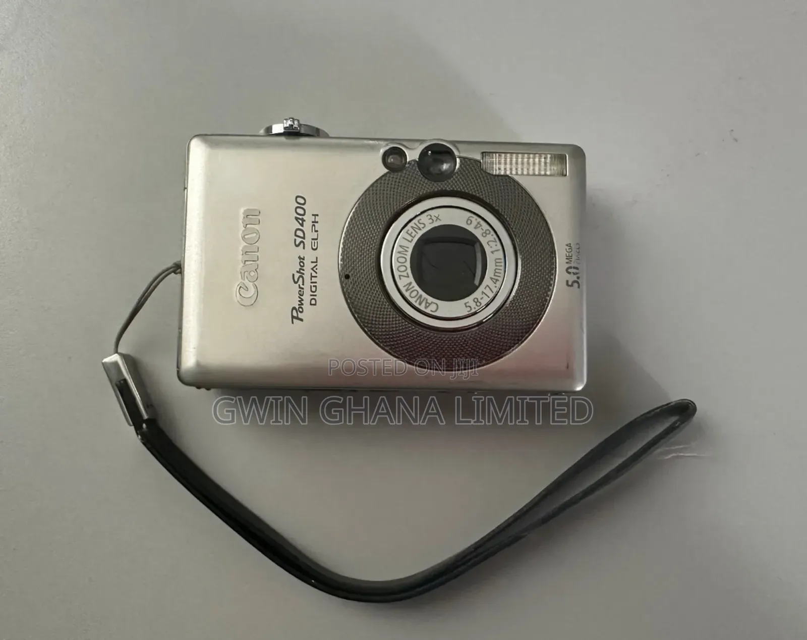 Canon Powershot Sd400 Elph . Battery, Sd Card, Charger