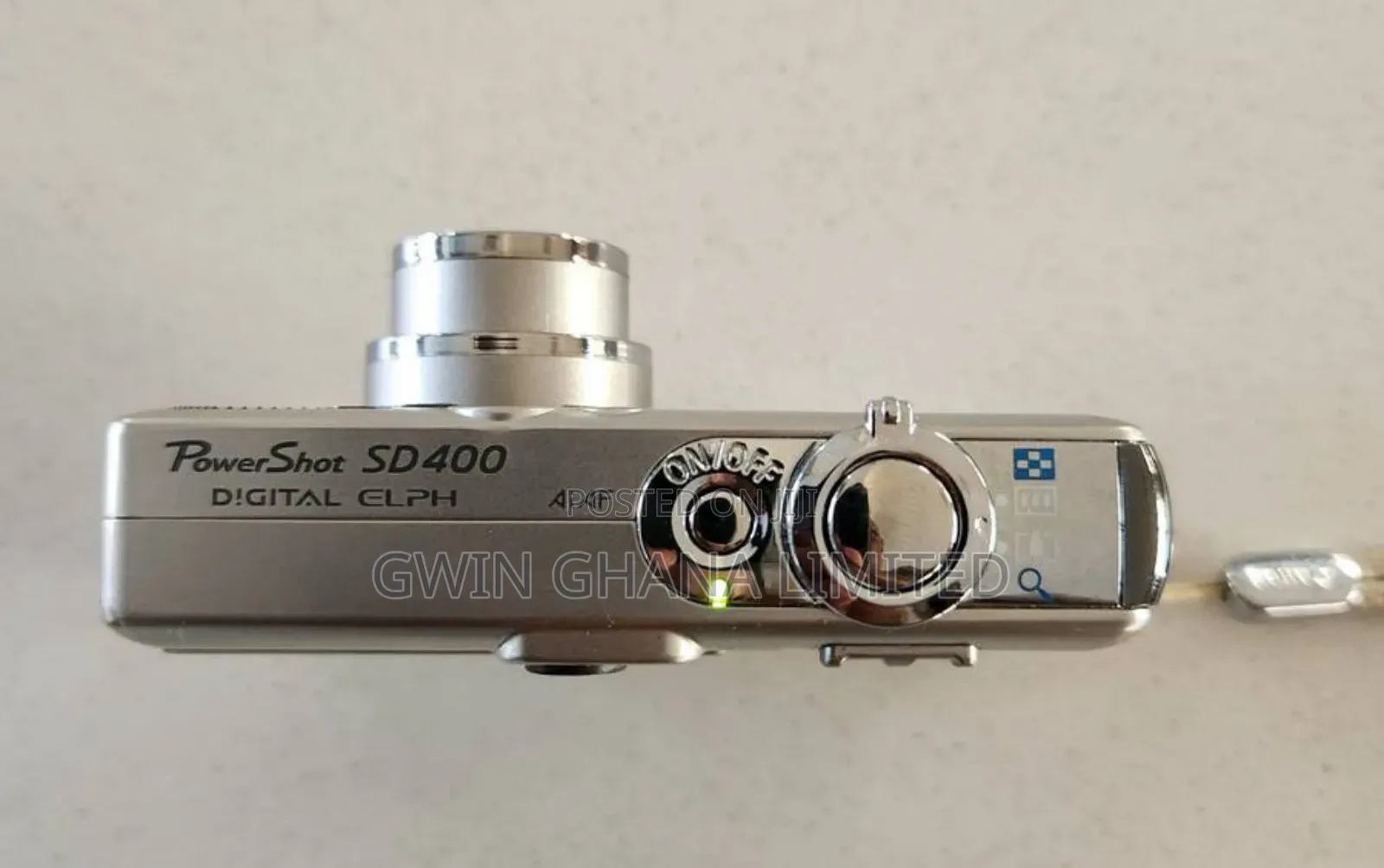 Canon Powershot Sd400 Elph . Battery, Sd Card, Charger