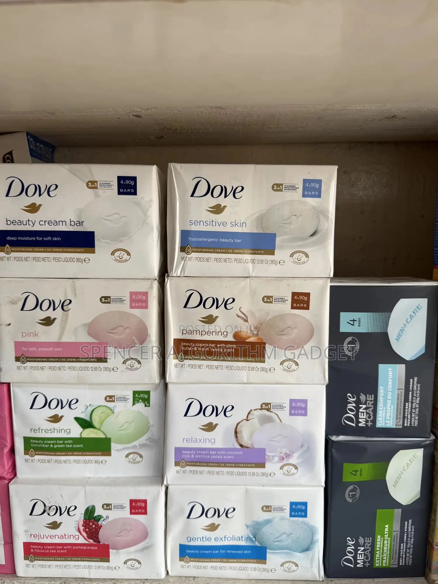 Dove Care/Dove Men + Care Bar Soap (4pcs in a Pack for 80gh)