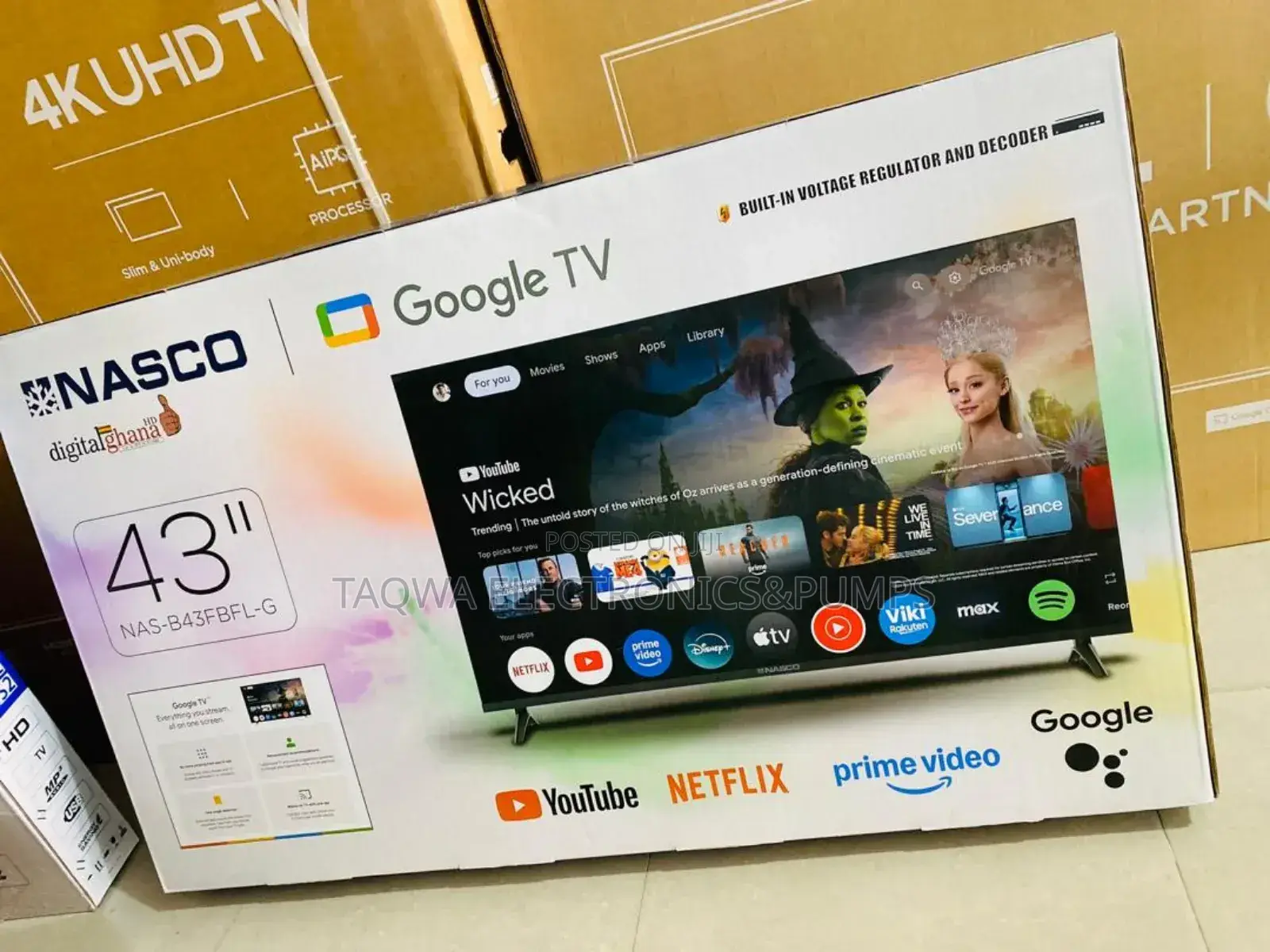 Most Affordable Nasco 43 Inch Smart Google Tv